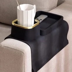 Sofa Kopholder Bakke, Silikone Anti-Spild og Anti-Slip Sofa Drikkeholder, Stærk og Vægtet Telefon/Fjernbetjening/Snacks Sofa Kopholder_yux