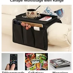 Sofa Organizer Stativ Armlæn Sofa Bakke Opbevaringspose Hængende Opbevaring