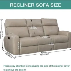 Sofa Relax Sofabetræk, 3-personers Relax Lænestol Sofabetræk Katte og Hunde Børn Sofabeskyttelsesbetræk - mørkebrun