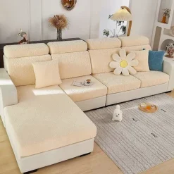Sofa Siddepude Betræk Stretch Sofa Betræk, 1 Sæde, L-formet Chaiselong Møbelbeskytter