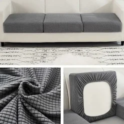 Sofa stretch beskytter, møbelbeskytter, sofabetræk, sofabetræk, støvbetræk til møbler (Farve: 1, Størrelse: S (50-65 cm))