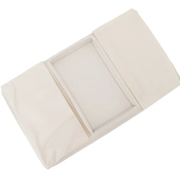 Sofabakke Foldbar Arm Opbevaringsholder Bord 600D Oxford Klud Sidelommer til Sofa Beige