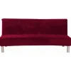 Sofabetræk 3-personers uden armlæn - Sofabetræk strækbart seng sofa slipcover ensfarvet