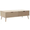 Sofabord - Boho - Brun - MDF, Gran - 120 cm