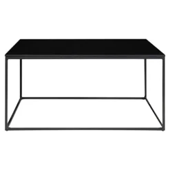 Sofabord - NINO - Træ og metal - Rektangulært - Moderne - Design Svart