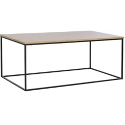 Sofabord - Urban Natural - Guld Canvas - Paulownia - 110 cm