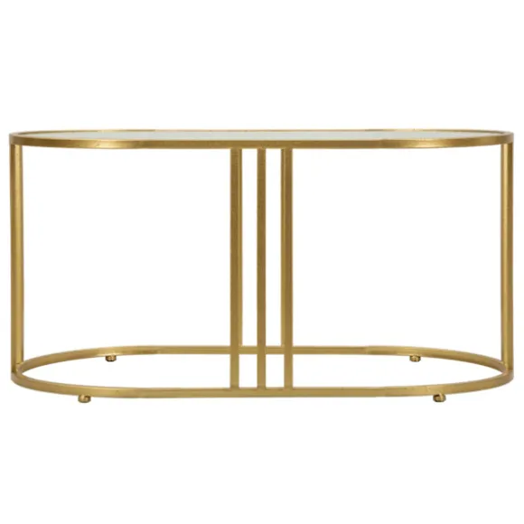 Sofabord, marmorlignende bordplade, 90x50x45 cm
