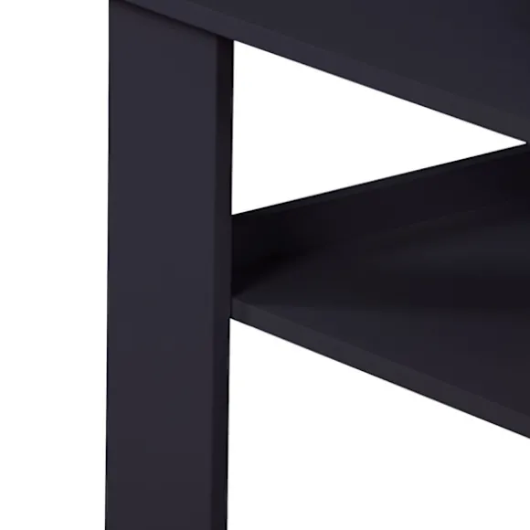 Sofabord med nederste hylde – Moderne design, nem rengøring