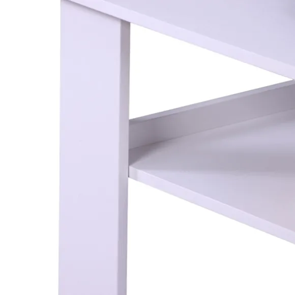 Sofabord med nederste hylde – Moderne design, nem rengøring