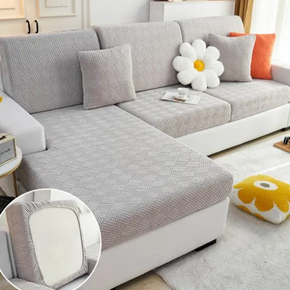 Sofahynde Betræk, Strækbart, Elastisk Hyndebetræk, Sofahyndebetræk, Universal Sofahyndebetræk, Sofahynde Sofabetræk Gray Backrest size L