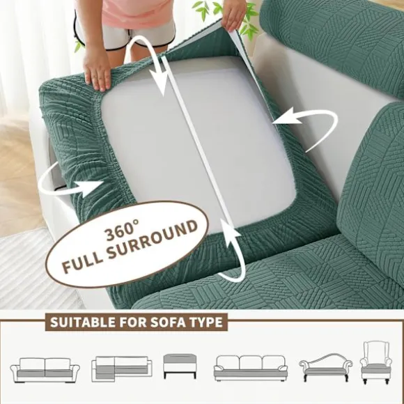 Sofahynde Betræk, Strækbart, Elastisk Hyndebetræk, Sofahyndebetræk, Universal Sofahyndebetræk, Sofahynde Sofabetræk Gray Backrest size L