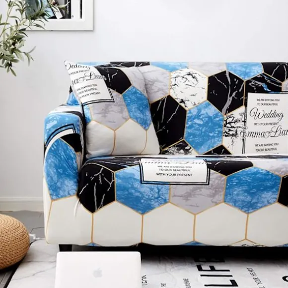 Sofaovertræk 1-delt sofaovertræk elastisk blødt stof 3-personers