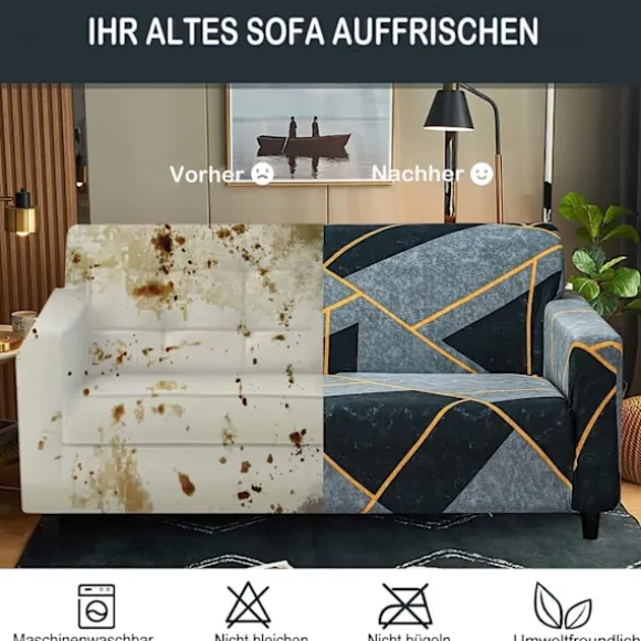 Sofaovertræk 3-personers elastisk sofaovertræk sofaovertræk
