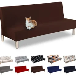 Sofaovertræk uden armlæn 3-personers universal stretch Clic C