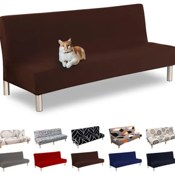 Sofaovertræk uden armlæn 3-personers universal stretch Clic C