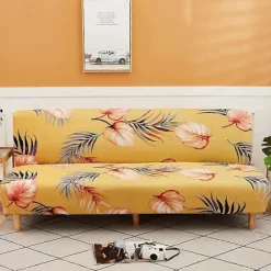 Sofaovertræk uden armlæn stretch armløs sofa sengetæppe 1-personers sofaovertræk