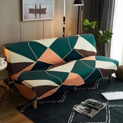Sofaovertræk uden armlæn stræk 2 personers sofaovertræk foldbart