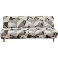 Sofaovertræk uden armlæn stretch armløs sofa sengetæppe 1-personers sofaovertræk