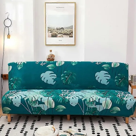 Sofaovertræk uden armlæn Stretch sofaovertræk 2-personers 3-personers uden armlæn sovesofa
