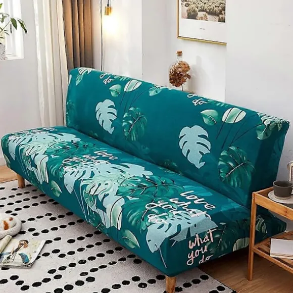 Sofaovertræk uden armlæn Stretch sofaovertræk 2-personers 3-personers uden armlæn sovesofa