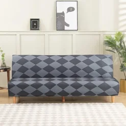 Sofaovertræk uden armlæn til sovesofa uden armlæn, 190-210 cm