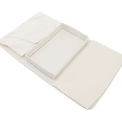 Soffbricka Bordsklämma på Sidobord, Hopfällbart Soffarmsbord Avtagbar Armstödsbricka för Att äta och Dricka beige