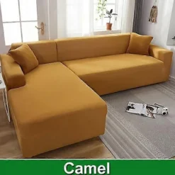 Solidt Sofabetræk til Stue Sofabetræk Elastisk L-Formet Hjørnesofabetræk Strækbetræk til Sofa - WELLNGS pink-Sofa Cover 1 Seater 90-140cm