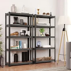 Songmics reol, 30 x 75 x 150 cm, 650 kg bæreevne), brun og sort