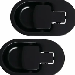 Sort Metal Lænestol Håndtag til Sofa og Lænestol - 2 Stykker, Uden Kabel, Holdbart Aluminium, Kompatibel med Relax Modeller