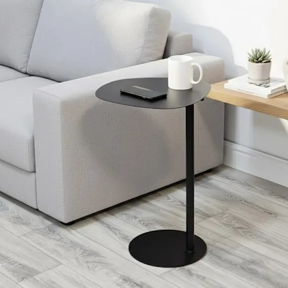 Sort metal sidebord – 35x25x53 cm