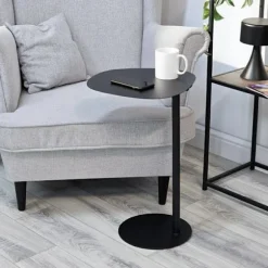 Sort metal sidebord – 35x25x53 cm