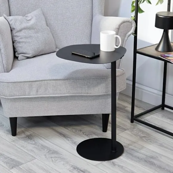 Sort metal sidebord – 35x25x53 cm