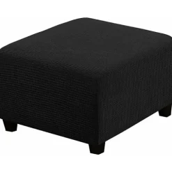 (sort) Stretch Slipcovers, Kvadratiske Spandex Stof Slipcovers til