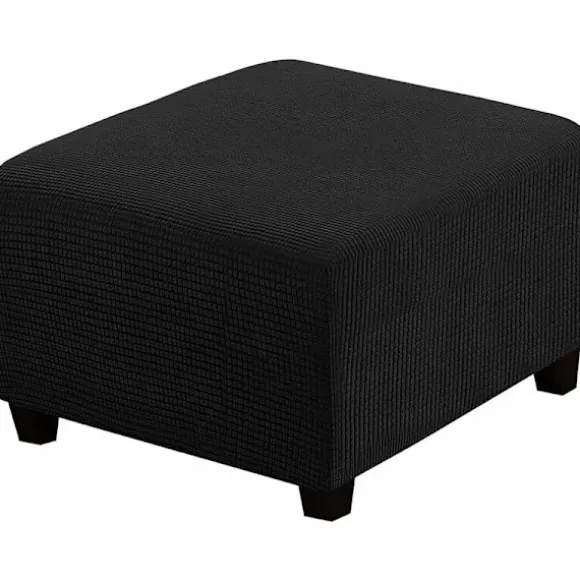 (sort) Stretch Slipcovers, Kvadratiske Spandex Stof Slipcovers til