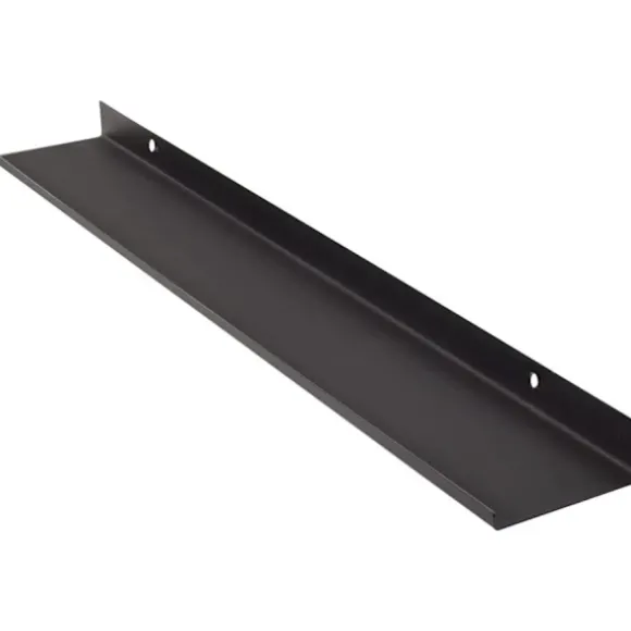 Sort Væghylde - Flydende Væghylde 70 cm - Metalhylde kompatibel med Rammer, Foto, Køkken, Soveværelse, Badeværelse, Kontor