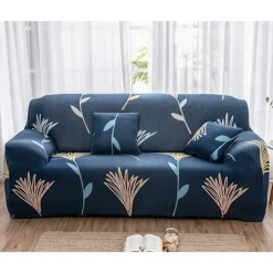 Sovesofa betræk 3-personers sovesofa betræk Trykt stretch sovesofa betræk Polyester Spandex Møbelbeskytter Betræk-FS-