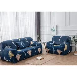 Sovesofa betræk 3-personers sovesofa betræk Trykt stretch sovesofa betræk Polyester Spandex Møbelbeskytter Betræk-FS-