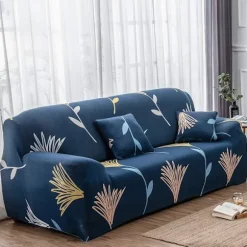 Sovesofa betræk 3-personers sovesofa betræk Trykt stretch sovesofa betræk Polyester Spandex Møbelbeskytter Betræk-FS-