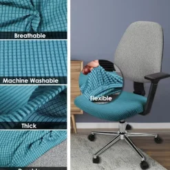 Spandex Elastisk Stolebetræk - Vaskbar - Designet til Kontor