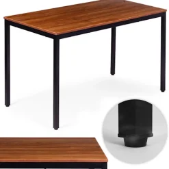 Spisebord eller skrivebord, 120x60 cm, MDF og metalramme