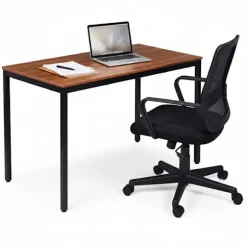 Spisebord eller skrivebord, 120x60 cm, MDF og metalramme