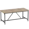 Spisebord til 6-8 personer, trælook, 180 x 80 x 75,5 cm