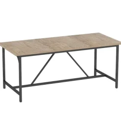 Spisebord til 6-8 personer, trælook, 180 x 80 x 75,5 cm