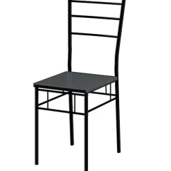 Spisesæt med 5 dele, antracit, 110x68 cm, industriel stil