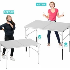 Sæt med 4 bordbensforlængere til klapborde til bøjede og lige ben, justerbare klapbordbensforhøjere, til højde (44 cm) - RWPurniture Leg