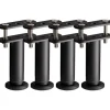 Sæt med 4 højdejusterbare sengesstøtteben med forbindelsesflapper til sengeramme/midterste lameller/møbler Kraftige metalstøtteben (120 mm-180 mm)