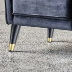 Sæt med 4 møbelben 10 cm vippe guld metal bordben med skridsikker lydløs bund sort+guld