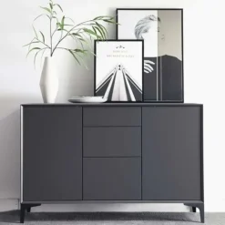 Sæt med 4 møbelben, der kan bære op til 600 kg, 17 cm moderne metal trekantbordben, hårnålsformede møbelben til skabe, sofa 17[GKS] 17