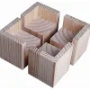 Sæt med 4 Møbelhævere, Træ Møbelhævere, Sengehævere, Bordhævere, Møbelben Løftefødder til Seng Bord (Størrelse: 5x5x5cm)_tfrf