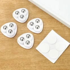 Sæt med 20 mini kuglemøbelhjul 360° drejelige hjul 3-stålkugle design